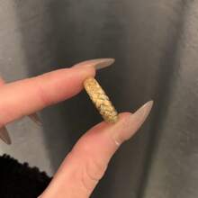 1pc Fashionable Vintage Golden Wheat Shaped Ring, Suitable For Daily Wear, Good Gift For Girlfriend, Mother
