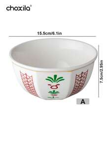 choxila 1个甜点碗/杯，中东椰枣树/沉香玫瑰图案，巧克力碗/零食碗，派对用品，大容量 - 适合家庭聚会、下午茶、卧室、客厅、酒店和学校使用 - 甜點碗 - 查看 11