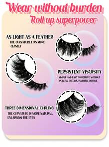 4pairs Cat Eye False Eyelashes