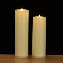 1pc Large Flameless Candle With Remote Control, Outdoor Smokeless LED Candle Light, Romantic Festival Atmosphere Candle Decor, Suitable For Home, Bedroom, Wedding, Proposal, Christmas, Halloween
