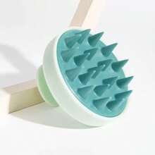 1pc Cute Candy Color Soft Silicone Shampoo Massage Brush, Scalp Massager Shower Hair Brush, Head Massage Device For Stress Relief, Hair Growth Stimulation, Dandruff & Exfoliation, Dual Use For Wet Or Dry, Gentle On Scalp, Suitable For Men And Women,Hair Clips,Hair Accessories, Back To School Supplies