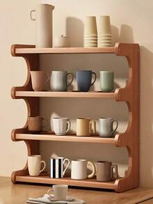 Estantería de 2/3/4 niveles con divisores de madera de bambú reforzados, perfecta para almacenar y organizar especias, bocadillos, tazas de café, libros y otros artículos en la cocina, el salón, la sala de estar, estanterías de almacenamiento.