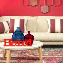 1 pieza Decoración de escritorio de fotografía con alfabeto en inglés de felicitaciones de vacaciones hecho de material de PVC rojo