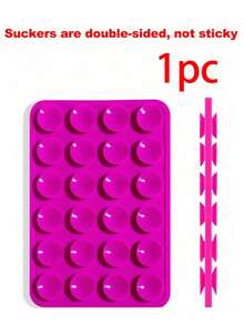 1 st dubbelsidig multifunktionell silikontelefonhållare med sugkopp, ger stark sugkraft och dubbelsidigt grepp, halkfri lim, kreativt multifunktionellt silikontillbehör lämpligt för olika telefoner, erbjuder stabilitet för video och selfie - Multifärgad - Visa 22