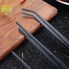 3 pièces/set Pinces de cuisine en acier inoxydable - Pinces barbecue style coréen, pince à barbecue et pinces de service alimentaire - Idéal pour le steak, le buffet, les sushis et la décoration de la vaisselle