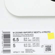 Nike Zapatillas de correr para mujer W ZOOMX VAPORFLY NEXT% 4 PROTO, top bajo, HF6411-100 - Blanco - Ver 7