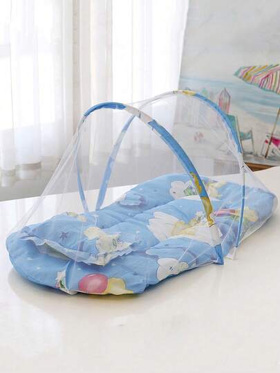 2 st vikbara fallsäkra myggnät för baby, fallsäkra myggnät specialiserade för baby, vikbara, ingen installation krävs