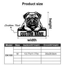 1 pieza Decoración de pared de arte de metal personalizable con salchicha dóberman con texto personalizado, silueta de perro con flores, cartel de metal para amantes de las mascotas, regalo personalizado para propietarios de perros, decoración colgante interior y exterior para amantes de los perros, regalos de Navidad, ornamentos, decoración del hogar, decoración de pared, decoración de habitación, decoración de la sala de estar, decoración de dormitorio, decoración de baño, decoración de cocina, decoración de la casa, regalos personalizados, regalos personalizados, decoración de jardín al aire libre