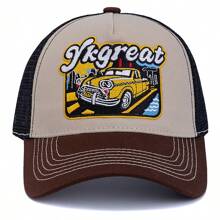 JZML 1pc Unisex Embroidered Car Truck Driver Cap