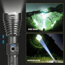 WEEKSUN Linterna LED Recargable, 150,000 Lúmenes Linterna LED, IP65 Impermeable LáMpara de Mano, 3 Modos de Luz Linterna, Para Acampar, Caminar, Usar en Cortes de EnergíA, Emergencias - WK3000-P90 - Ver 8