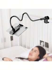1pc Thick Gooseneck Tablet & Phone Stand, Suitable For Bed, Bedside, Desk, Headboard, Table, Sofa, Recliner, Compatible With IPad Mini Pro Air, Kindle, Switch, Galaxy Tabs, Christmas Gift Nan 360° Rotation