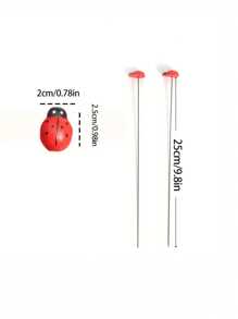10 pezzi Picchetti decorativi da giardino - Comprende picchetti finti 3D a forma di farfalla, coleottero rosso, coccinella, decorazioni da giardino per esterni, arte da giardino, picchetti da terra a forma di farfalla e coccinella per giardino, prato, sentiero, decorazione di vasi