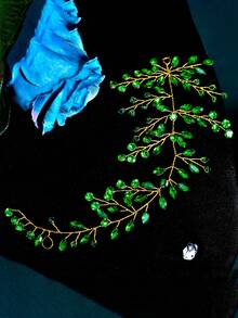 1 pieza Diadema de novia con cristales brillantes, estilo europeo, adecuada para fiesta de cumpleaños, banquete, HP21