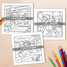DOG MOMENTS: Coloring Book For Adults Featuring Cute Cozy Daily Activities For Relaxation (Cozy Spaces Coloring),Back To School,School Supplies