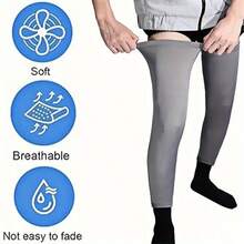 2pcs Full Length Compression Leg Sleeves For Men & Women, Suitable For Sports Cycling Bicycle Running Basketball (1 Pair/3 Pairs Optional) - Multicolor - View 6