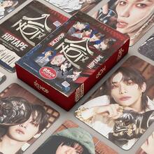 92张/套 K-Pop LOMO卡，个人专辑歌曲收藏卡，人气男团粉丝站卡，K-Pop收藏卡，新款收藏卡，卡片展示套装，流行音乐周边，盒装卡片套装（60张LOMO卡+32张贴纸）
