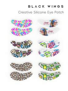 Blackwings 硅胶自粘式可重复使用眼膜，用于提拉和淡化黑眼圈、冷却凝胶眼贴、睫毛延长隔离、睫毛烫隔离垫、可重复使用的睫毛延长工具 - 彩色 - 查看 11