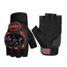 透气耐用短指骑行手套，男女通用，适合户外四季使用 - 彩色 - 查看 12