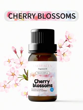 EMBRACEX. 3/2/1瓶纯樱花精油，天然未稀释精油，适用于香薰机、按摩、蜡烛制作，樱花精油 - 高级蒸汽蒸馏香氛精油，适用于家庭香薰和DIY手工制作，女士佳礼