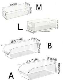 3 piezas/2 piezas/1 pieza Caja de almacenamiento para refrigerador, caja de frescura para verduras y huevos estilo cajón, contenedor de almacenamiento transparente de acrílico para frutas y bebidas, caja organizadora para refrigerador de gran capacidad, estante de cocina reutilizable - Multicolor - Ver 6
