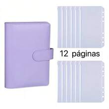 A6 Monochrome Binder For Notebook And Accounts - Lilac - View 1