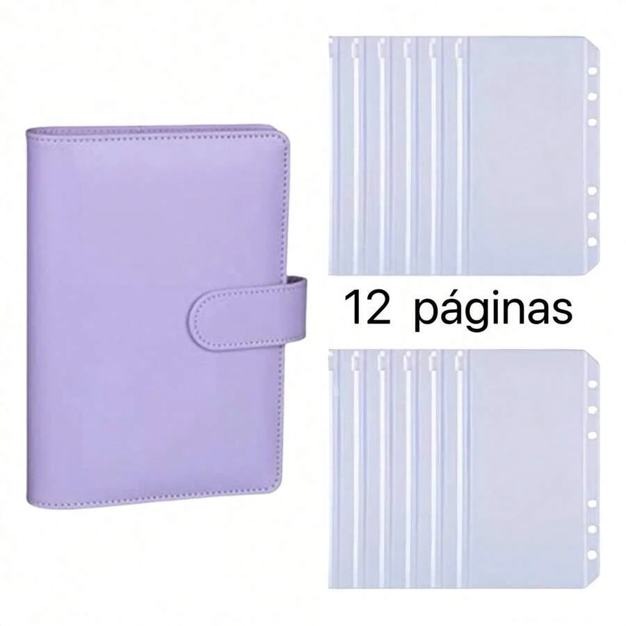 A6 Monochrome Binder For Notebook And Accounts - Lilac - View 1