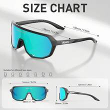 SCVCN Polarized Pool Fishing Glasses Cycling Glasses Beach Essentials Outdoor Sports Equipment Men Women MTB Goggles Riding BMX Sunbathing Accessories - 綠色-03 - 查看 3