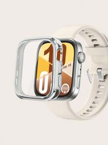 1 pièce Étui de protection en TPU anti-rayures électroplaqué pleine couverture unisexe compatible avec Huawei Watch Fit 4, convient pour un port toute la journée