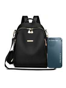 Mochila informal de gran capacidad, bolso de viaje, bolso escolar, bolso de mano y bolso de hombro versátil y de moda para mujer