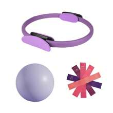 1pc Mini Fitness Ball, 9 Inch Anti-Burst And Anti-Slip Mini Pilates Ball For Stability, Fitness, Physical Therapy, Stretching And Core Strength Exercises At Home Gym And Office