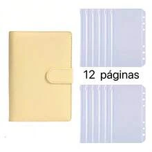 A6 Monochrome Binder For Notebook And Accounts Back To School - Yellow - View 1