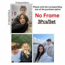 3幅定制照片帆布画，松木画框 - 个性化墙面艺术，适用于卧室、客厅、办公室装饰 - 现代家居装饰，也是生日、圣诞节、周年纪念日的独特礼物 - 3PCS - 查看 10