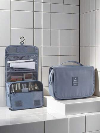 Large Capacity Waterproof Travel Toiletry Bag, Wholesale Portable Personal Care Pouch, Diagonal Stripe Hanging Toiletry Bag, Portable Business Trip Handheld Toiletry & Cosmetic Storage Organizertravel Essentials For Vacation Summer Holiday Back To School School Stuff Bag For School Travel Bag For Women Makeup Bag For Travel