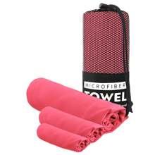 Set di 3 asciugamani da spiaggia in fibra ultrasottile con tasche con cordoncino, asciugamani da viaggio compatti e morbidi, asciugamani leggeri adatti a viaggi e campeggio, piscine, spiagge, escursionismo e palestre - Ritorno a scuola