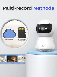 Telecamera di sicurezza con inclinazione/panoramica da 5MP per interni, telecamera di sicurezza Wi-Fi a 5G/2,4G per bambini/animali domestici/tate, archiviazione su cloud e scheda SD, visione notturna a colori, faro, audio bidirezionale, allarme sirena, rilevamento del movimento AI, adatta come regalo di Natale, regalo di anniversario, regalo della festa della famiglia. Registra tutto a casa, proteggi la tua famiglia o i tuoi amici, monitor o scheda di memoria da 64 GB (capacità di lettura 58,2 GB) acquistabile separatamente