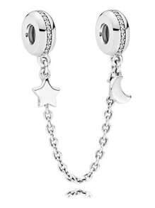 Disney 1 Piece Of 925  Sterling Silver Pendant Bead Necklace, Suitable For The Original DI.Y Bracelet, Women's Birthday Engagement Fashion Jewelry Gift Hot-Selling Style.