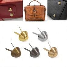 50/100pcs/Pack Two-Legged Feet Pierced Rivet Stud Spike Spot Nail For Leather Craft Bag Handbag Purse Bottom Protecting DIY Repair - Multicolor - View 13