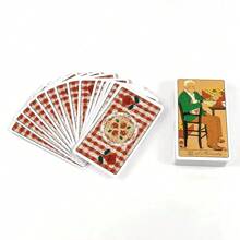Juego de baraja de Tarot de lujo y femenina inspirado en la trattoria italiana - Entretenimiento sofisticado para fiestas de cena y cumpleaños con temática gourmet