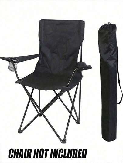 Opvouwbare stoelopbergtas, opbergtas voor tuinstoelen, handtas, draagbare tas, kampeertas, outdoor kampeer- en wandelaccessoires, kamperen, strand, kamperen, handige, grote opbergorganizer voor opvouwbare stoelen, kampeeruitrusting en outdooraccessoires (alleen tas, stoel niet inbegrepen)