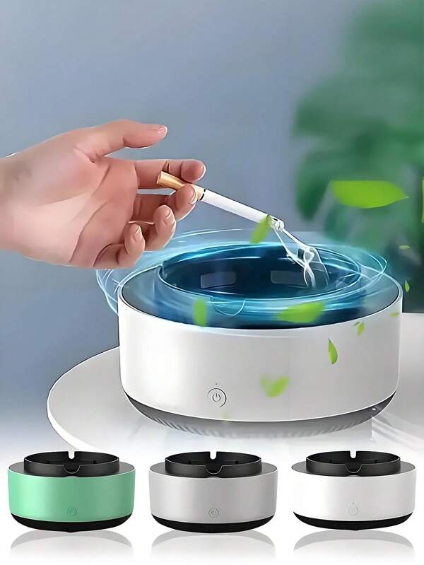 1 szt. domowy, mały oczyszczacz powietrza z jonami ujemnymi, wielofunkcyjny, inteligentny dezodorant do usuwania dymu tytoniowego, kurzu i popiołu, idealny prezent na 5 głównych świąt (Boże Narodzenie, Halloween, Wielkanoc, Walentynki, Święto Dziękczynienia), zasilany bateriami AA