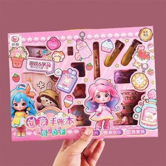 Arts & Crafts Sticker Diary/Planner Set For Kids, Suitable As Children's Day Gift