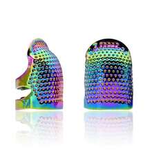 1pc Vintage Metal Thimble, Adjustable Finger Protector For Needlework, Hand Sewing, Cross Stitch, DIY Sewing Tool