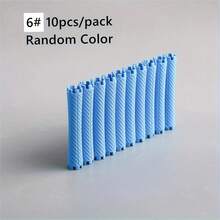 10 piezas de varillas de permanente de cabello estándar de diferentes tamaños y grosor, herramientas para rizar el cabello para uso en salón y hogar, de colores aleatorios, esenciales para volver al colegio, viajes y vacaciones, accesorios para el cabello para mujeres - Multicolor - Ver 21