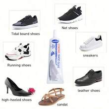 快干鞋修补胶 | 通用皮革和织物粘合剂 | 亲肤、防水、不硬化 | 修复鞋底分离，多用途粘合（60毫升） - 透明 - 查看 7