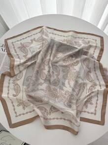 1buc 70*70cm eșarfă pătrată femei satin bandana imprimare geantă eșarfe bandă pentru cap moda damă șal de păr wrap femeie batic hijab