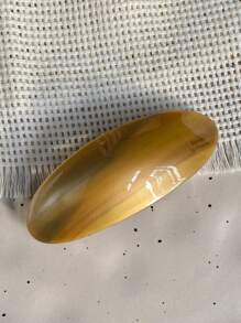 1 peça de grampo de cabelo elegante francês com etiqueta dourada brilhante, acessório de cabelo meio preso, acessório de cabeça estilo grampo adequado para uso diário, uso em festas, presente de festival, presilhas de cabelo, grampos de cabelo, grampos de garra, garras de cabelo, material escolar