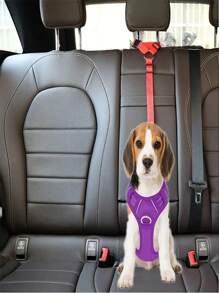 1 pieza Cinturón de seguridad para vehículo de perro, correa de seguridad para mascotas en el auto. Cinturón de seguridad para perros. Hebilla del cinturón de seguridad para perros en el auto