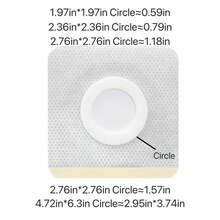 100 片蓖麻油贴片，自粘式一次性蓖麻油包敷肚脐包裹垫水刺布高吸收性有机覆盖压缩贴片（不含油） - 規格 - 查看 6