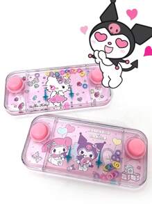 Sanrio Juguete de anillo de agua de Sanrio Hello Kitty, Kuromi y My Melody, juego de agua clásico de plástico, juegos educativos de agua para niños, ideal para el autocuidado (alivio del estrés). Juego de lanzamiento de aros de agua portátil.