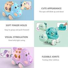 Baby Toy Car For 18 Months Infant, Soft Rubber Push And Go Car For 1 2 Year Old Girls Boys,Rattle And Roll Car With Playmat/Storage Bag, Birthday Gift For Toddler